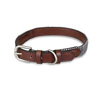 Petface Herringbone Leather Dog Collar, Small