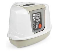 Petface Hooded Corner Cat Litter Tray, Pet Privacy, Reduce Odours New