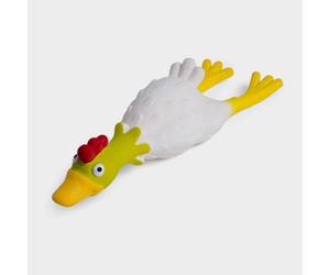 Petface Latex Chicken Lying Small, Lying Chicken S