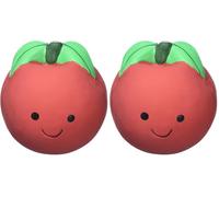 Petface Latex Tomato Soft Chew Dog Toy, Large (Pack of 2)