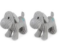 Petface (Little Freddi Cord, Plush Puppy Dog Toy (Pack of 2)