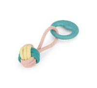Petface Little Pet Rope Ball Dog Toy with Handle, Interactive (Pack of 1) | for Puppies & Small Dogs, Cleans Teeth & Reduces Plaque, Durable Rubber for Chewing