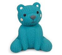 Petface Little Petface Teddy Bear Latex Chew Dog Toy, Blue (Pack of 1)