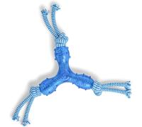 Petface (Little Petface) Tripod Puppy Dog Chew Toy, Blue