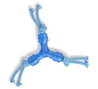 Petface (Little Petface) Tripod Puppy Dog Chew Toy, Blue