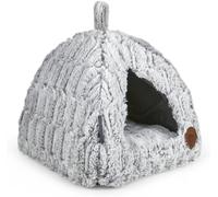Petface Luxury Bamboo Plush Cat Igloo Bed, 40 x 40 x 35 cm (Pack of 1)