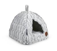 Petface Bamboo Plush Igloo Cat Bed 47018 Cosy Pet Hideaway 40D x 40W x 35H cm