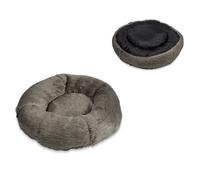 Petface Luxury Faux Fur Donut Dog Bed - 56 x 24 x 56cm
