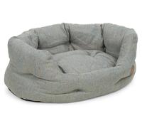 Petface Meadow Weave Oval Dog Bed with Reversible Cushion, Machine Washable, Medium (Pack of 1)
