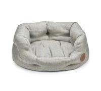 Petface Meadow Weave Oval Dog Bed with Reversible Cushion, Machine Washable, Small (Pack of 1)