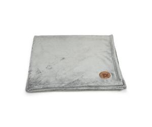 Petface Microfleece Luxurious Pet Blanket for Dogs & Cats, Machine Washable Comforter, Grey, 100 x 100 cm (Pack of 1)