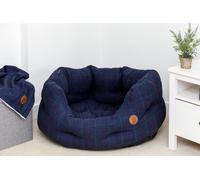 Petface Midnight Tweed Oval Dog Bed - Large