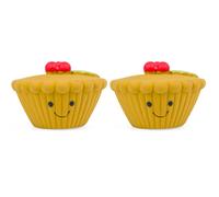 Petface Misha Mince Pie Latex Christmas Dog Toy with Built-In Squeaker