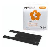 Petface 100 Pack Degradeable Poo Bags - Black