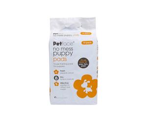 Petface No Mess Puppy Training Pads Pack Of 14 Super Absorbent Leak Proof Odor Control For Puppies Kittens And Travel Use