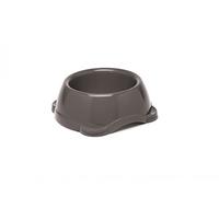 Petface Non Slip Plastic Bowl, Medium, Grey/charcoal/burgandy