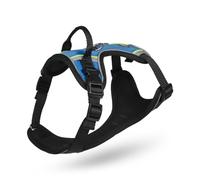 Petface Outdoor Paws Adventure Adjustable Dog Harness with Reflective Strips, Easy Control with Sturdy Handle, Blue, For Small Breeds (Pack of 1)