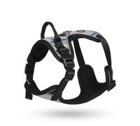 Petface Outdoor Paws Adventure Dog Harness, Small, Silver/Grey (Pack of 1) | Durable Material, Reflective Parts for Visibility, D-Ring Lead Attachment, Grab Handle for Control