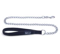 Petface Padded Nylon Chain Lead, Medium, Black