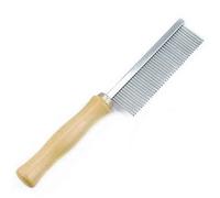 Petface Parlour Wooden Fine Tooth Comb For Dogs - Single