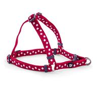Petface Paws Dog Harness, Cherry/White, Large