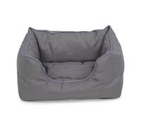 Petface Planet Ocean Cycle Square Dog Bed, Grey, Small