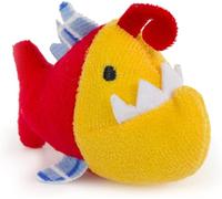 Petface Planet Parker the Piranha Eco Friendly Plush Cat Toy with Catnip, Made From Recycled Bottles
