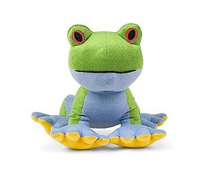 Petface Plush Trev Tree Frog Eco Friendly Planet Dog Toy | Made from Recycled Plastic, Built-in Squeaker, Engaging Design, Durable & Safe for Play