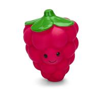Petface Foodie Faces Latex Raspberry Dog Toy with Built-In-Squeaker, Large (Pack of 1)