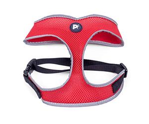 Petface Reflective Comfort Harness for Dog, X-Small, Red
