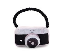 Petface Retro Plush Camera With Rope Dog Toy - One Size