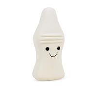 Petface Latex Dog Toy – Ernie the Milk Bottle – Retro, White – One Size