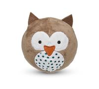Petface Round Owl Plush Ball Dog Toy (Pack of 1)