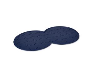 Petface Rubber Dog Bowl Placemat Navy - 27.5 x 48.5 x 3.5cm