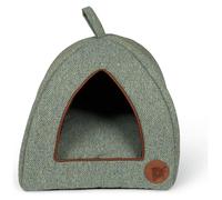 Petface Sage Herringbone Igloo Cat Bed-Medium