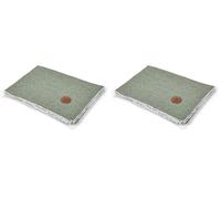 Petface Sage Herringbone Pet Comforter Blanket (Pack of 2)