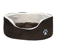 Petface Sams Luxury Oval Dog or Puppy Bed with Reversible Cushion, Machine Washable, Large (Pack of 1)