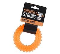 Petface (Seriously Strong by Petface) Dental Ring Dog Toy, Orange | Durable Chew Toy, Promotes Dental Hygiene, Encourages Playfulness, Long-Lasting Fun