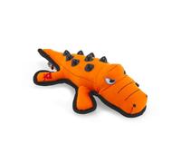 Petface Seriously Strong Nobbly Crocodile Plush Dog Toy (Pack of 1) | Tough Plush with Rubber Nodules, Built-In Squeaker, Durable Design, Textured Surface, Bright Colours, Engaging for Pets