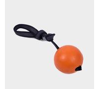 Petface Seriously Strong Solid Rubber Rope Ball Dog Toy - Orange, Orange