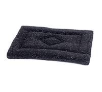 Petface Sherpa Fleece Dog Crate Mat, 54 cm, Black
