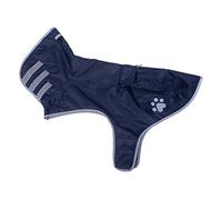 Petface Showerproof Fold Away Dog Rain Jacket, Navy Blue, 45cm