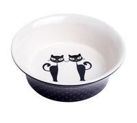 Petface Silhouette Cats Ceramic Cat Bowl