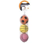 Petface Sponge Balls, Pack of 3 | Soft & Lightweight, for Throw & Fetch, Indoor & Outdoor Use