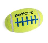 Petface Squeaky Rugby Tennis Ball Dog Toy (Pack of 1)