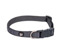Petface Steel Tonal Dots Print Dog Collar, X-Small, Grey