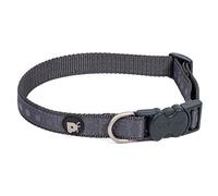 Petface Steel Tonal Dots Print Dog Collar, Large, Grey