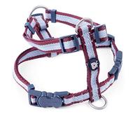 Petface Stripe Dog Harness, Ox Blood, Medium, M