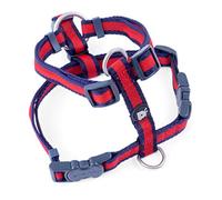 Petface Stripe Dog Harness, Scarlet, Small, S