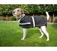 Petface Black Super Soft Water Resistant Dog Coat - 45cm